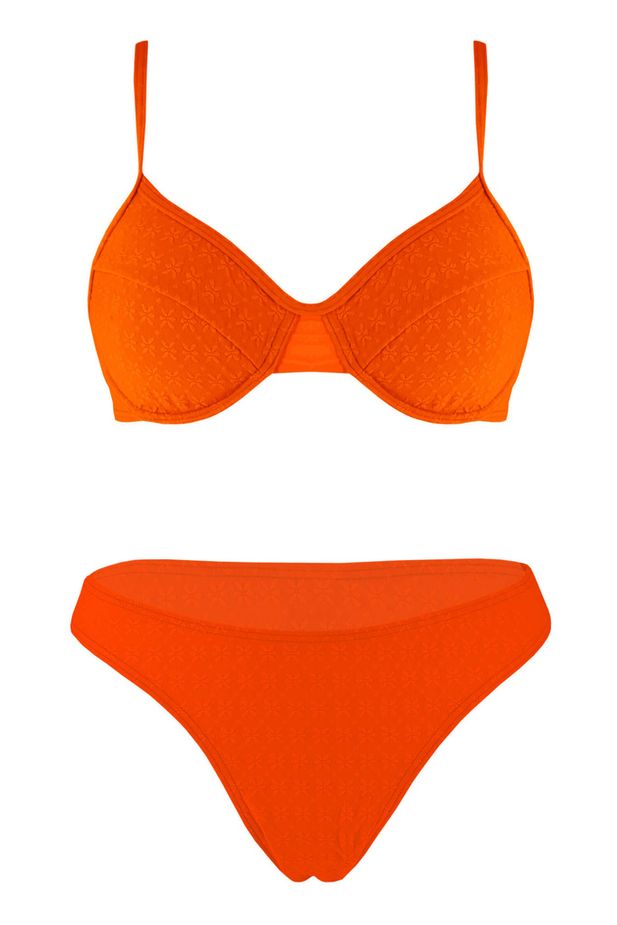 Sarina Color dámské plavky nevyztužené oranžová XL