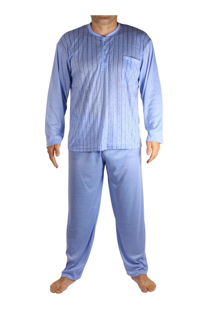 Ludvík pyžamo pánské dlouhé V1974 světle modrá 3XL