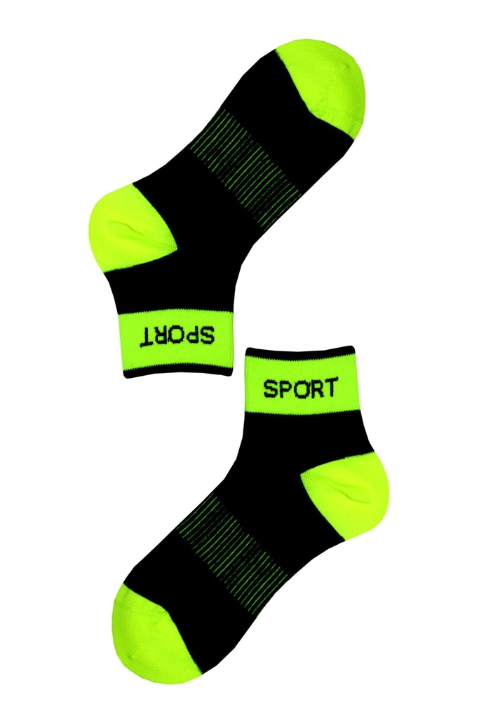 Dámské ponožky sport neon SPT2 zářivě žlutá 35-38