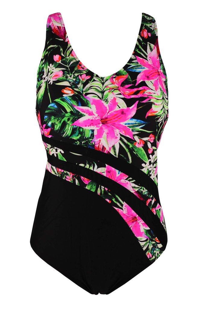 Etiopia Lila jednodílné plavky vyztužené S095