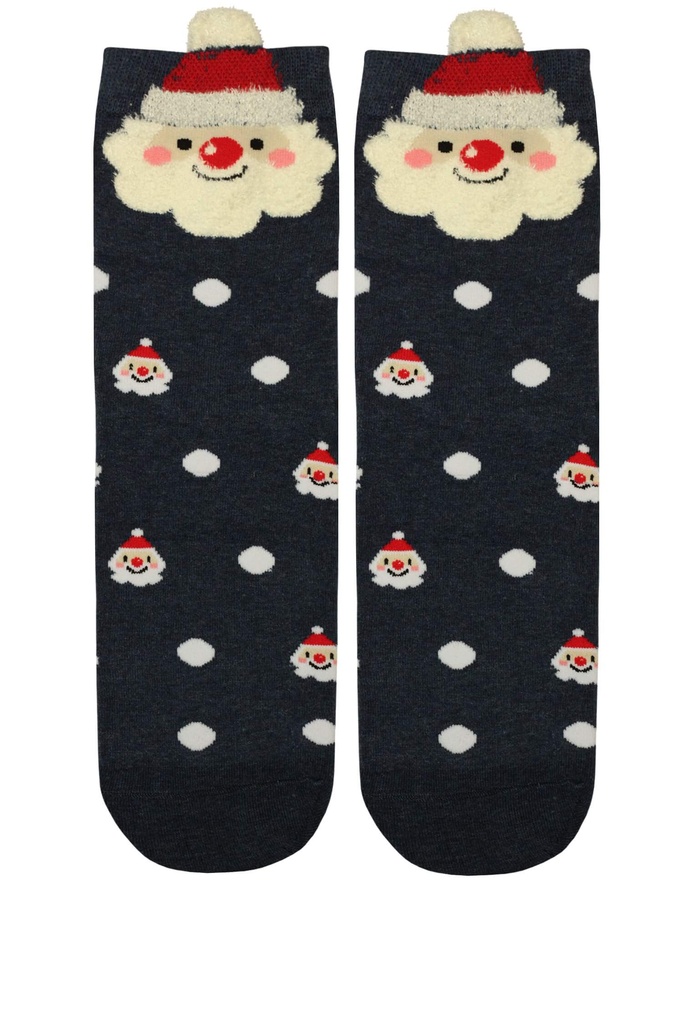 Vánoční vysoké ponožky dámské Santa