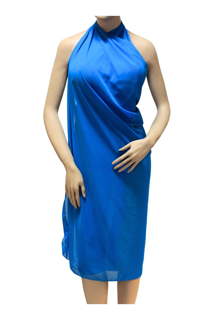 Janette Blue lehký pareo šátek modrá