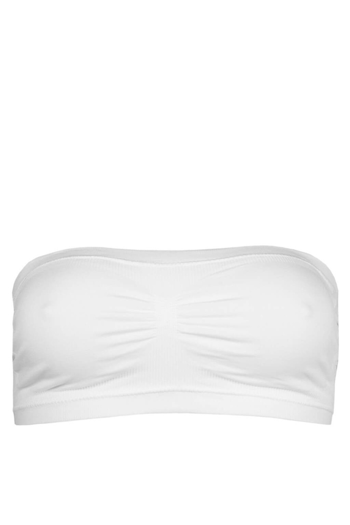 Deny bandeau podprsenka bílá L