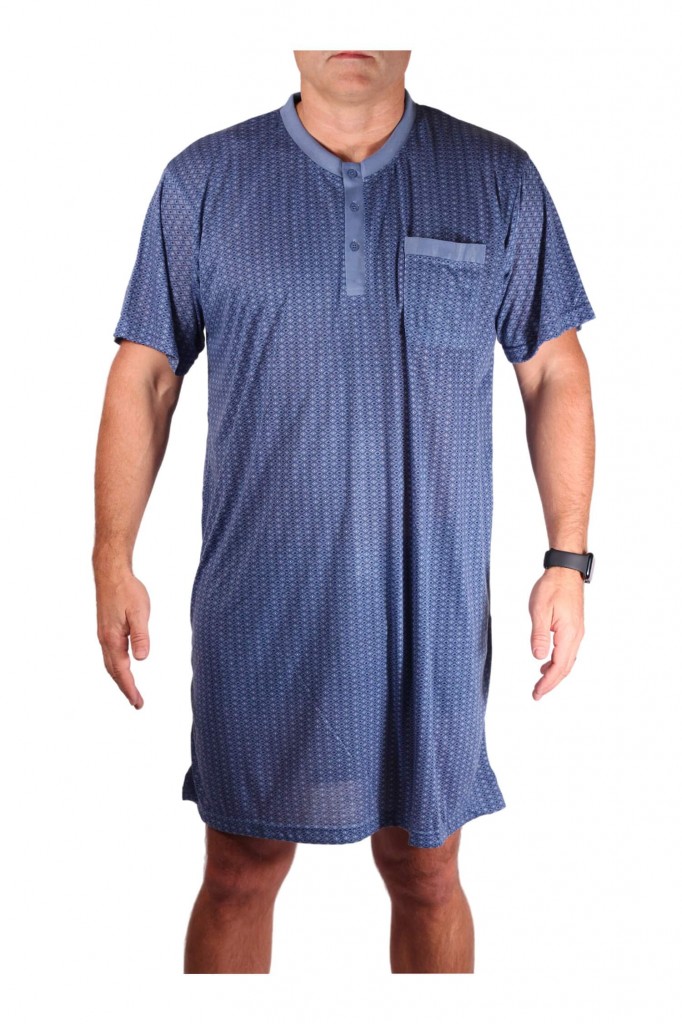 Slávek  pánská noční košile krátký rukáv V2649