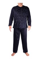 Bohumír pánské pyžamo dlouhé nohavice modrá 3XL