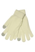 Libuška pletené rukavice na telefon 329 krémové smetanová