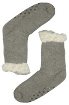 Hřejivé ponožky s protiskluzem Chic šedivá světlá světle šedá 42-44