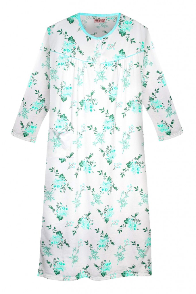 Věruška hřejivá noční košile s dlouhým rukávem 6548