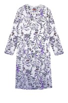 Emilka hřejivá noční košile pod kolena 6552 světle fialová 3XL