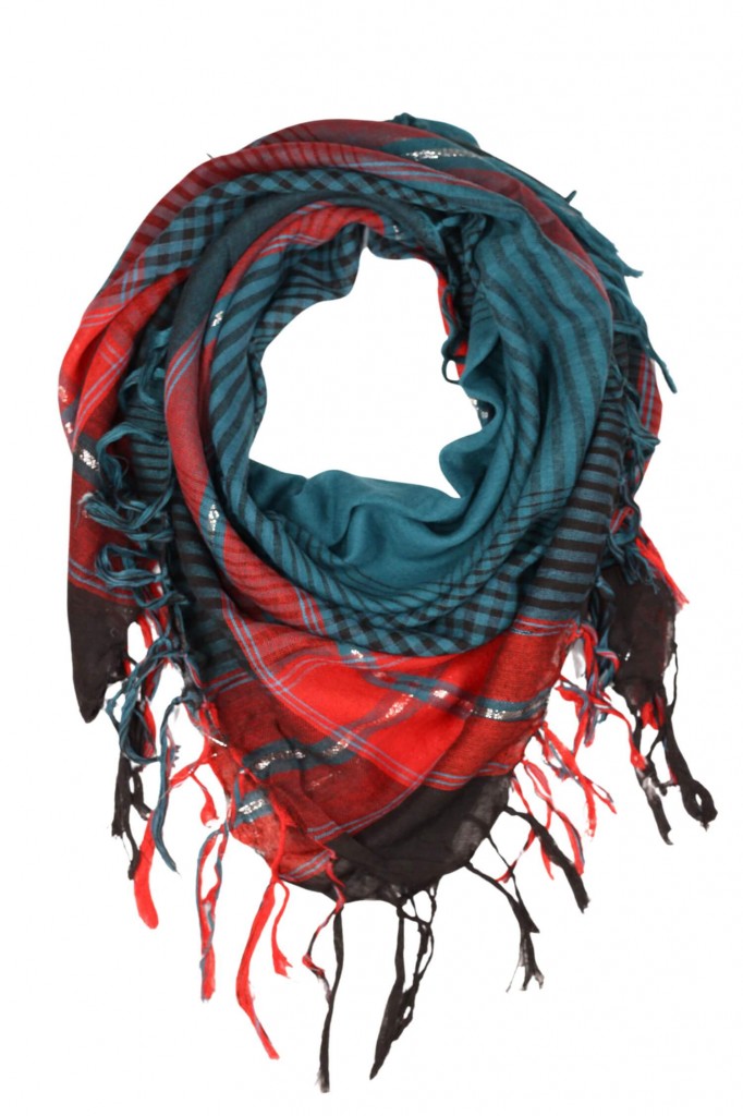 Šátek palestina LA1056 petrolejová