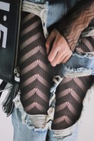 Net Socks děrované punčocháče 880-8 černá