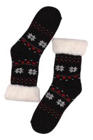 Alpaca Thermo ponožky s chlupem FK8203 černá 35-38