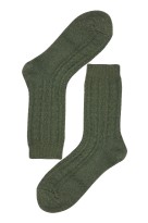 Vlněné ponožky jednobarevné LZW303 khaki 35-38