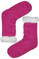 Hřejivé ponožky s protiskluzem Chic pink tmavě růžová 35-38