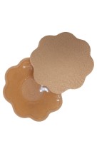 Silikonové nálepky na bradavky - kytička béžová