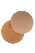 Silikonové nálepky na bradavky - kolečko béžová