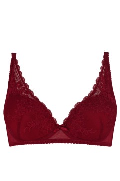 Lupia krajková push-up podprsenka vínová 70C