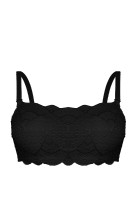 Aliet push-up krajkový pás s kosticemi B110 černá 65B