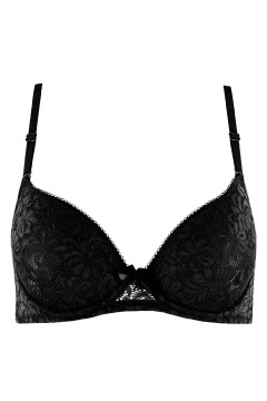 Rumina Black vyztužená podprsenka s krajkou 8385