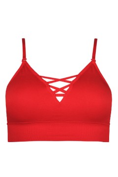 June podprsenka bralette padded červená M
