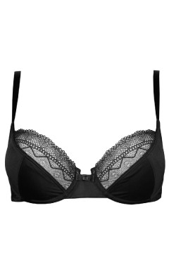 Feminine Black Nur Die podprsenka s kosticemi