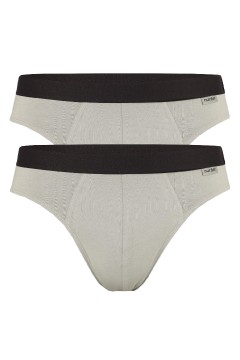 Cotton Stretch Nur Der jednobarevné slipy bavlna 2 kusy