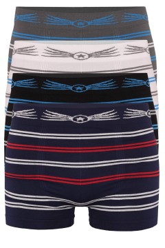 Marino Greenice bezešvé boxerky s pruhy 5021 4bal.
