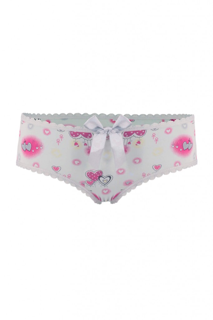 Ronia Cute srdíčkové kalhotky krajka 788-05