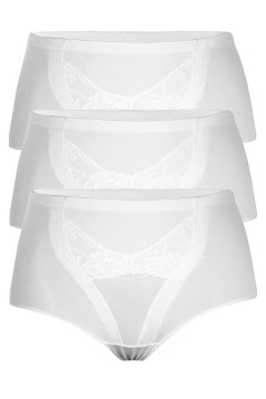 Rézi vysoké kalhotky do pasu X-CT04 3bal.