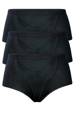 Rézi vysoké kalhotky do pasu X-CT04 3bal.