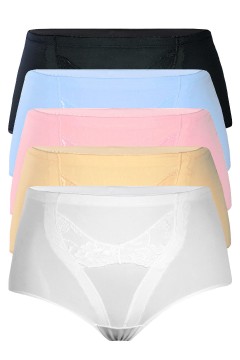 Rézi vysoké kalhotky do pasu X-CT04 3bal.