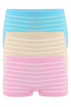 Dalma color pruhované kalhotky s nohavičkou 3369 - 3ks