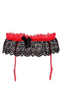 Floriana night sexy podvazkový pás kovová ozdoba 9943