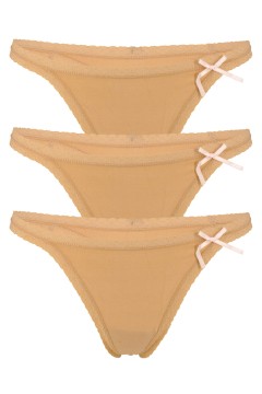 Jola dámská tanga bavlna - 3bal.