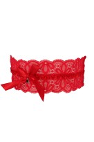 Krajkový sexy podvazek červená