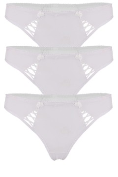 Narky pružná tanga s aplikací C-057