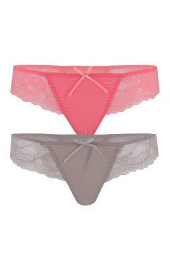 Lucy krajková tanga 102S - 2ks