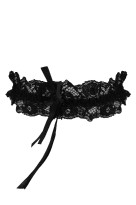 Sexy podvazek krajka tenký černá