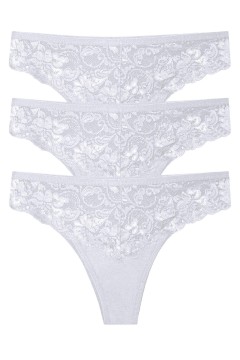 Gréta krajková tanga brazilky 9087 - 3 ks