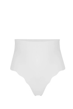 High Waisted Invisi hladká stahující tanga 2362 bílá L