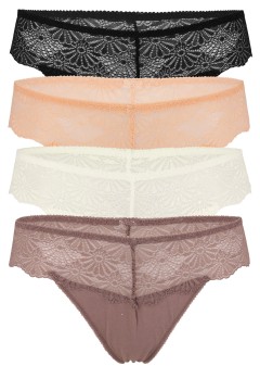 Aina krajková dámská tanga - 4bal