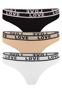 Love Chic bavlněná tanga F6851 - 3bal