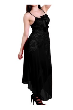 Baby doll dámská noční košilka S622 černá