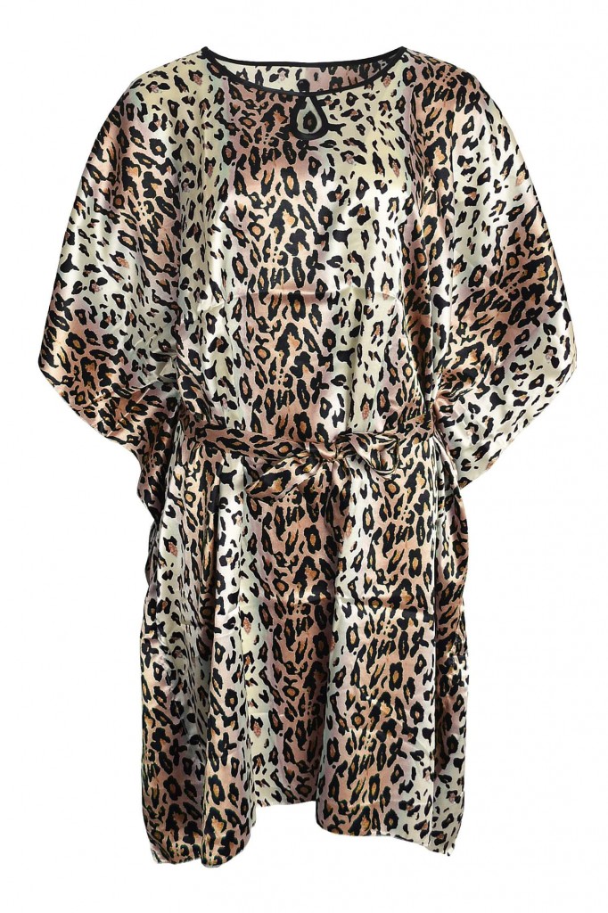 Diona šaty na pláž kaftan SD-01 hnědá