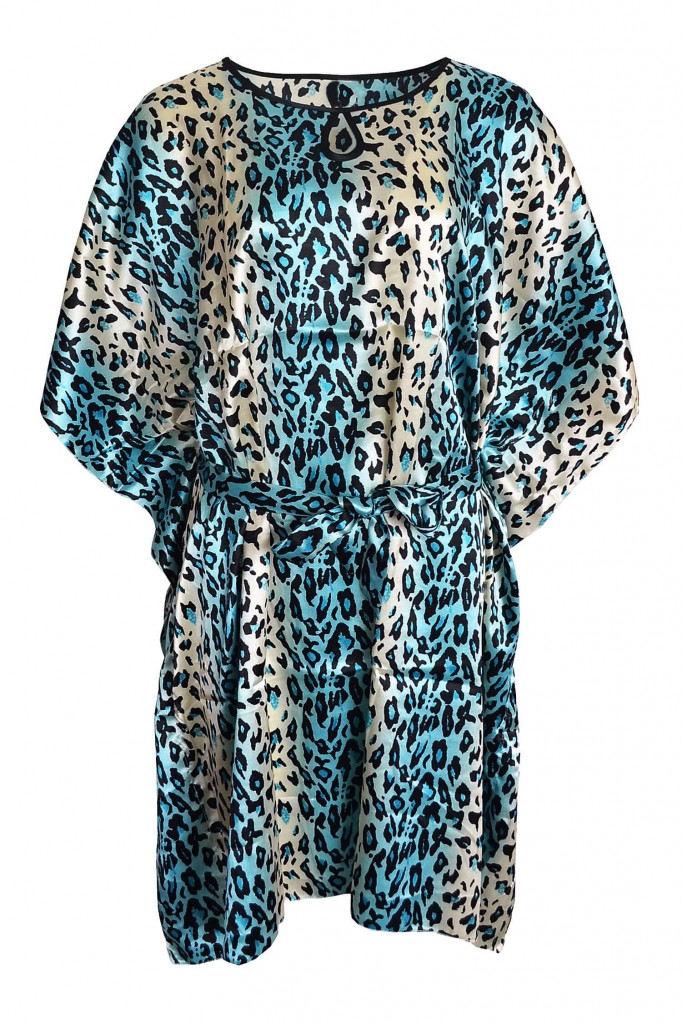 Diona šaty na pláž kaftan SD-01 modrá