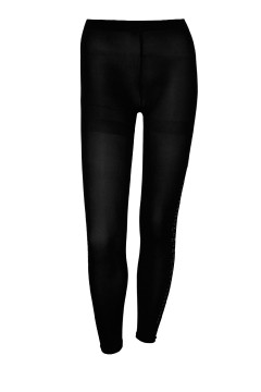 Calze Noir s ozdobou štrassé 92701 černá M