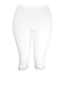 Celestýna maxi legíny pro ochranu stehen 7073C bílá 4XL