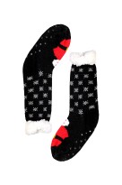 Santa Claus vánoční teplé ponožky vysoké dětské CW232 černá 27-30