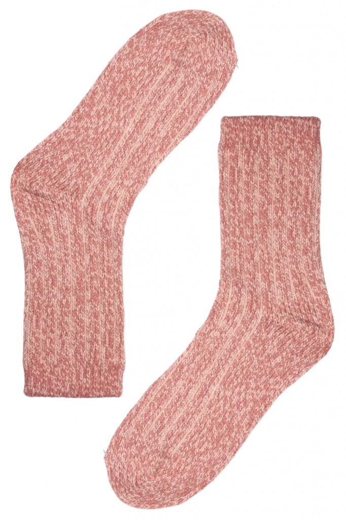 Super Soft Bellinda kašmírové ponožky dámské růžová 35-38