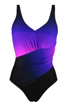 Ariadna Pink jednodílné plavky s vycpávkami S1264 vícebarevná 3XL